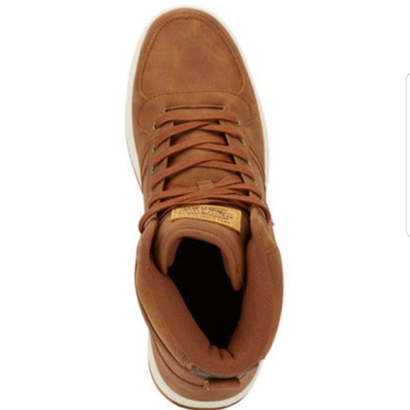 Levi's Mens Stanton Waxed High-top Shoe Size 8 - Picture 2 of 6